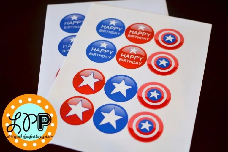 Captain America Free Birthday Printable
