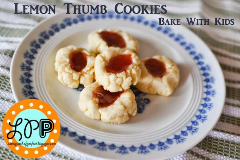 Lemon Thumb Cookies (Bake With Kids Recipe)