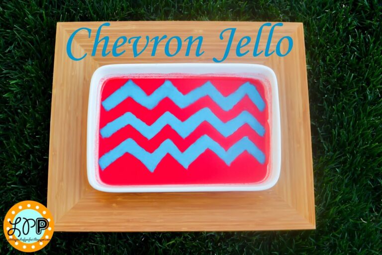 Chevron Striped Jello DIY