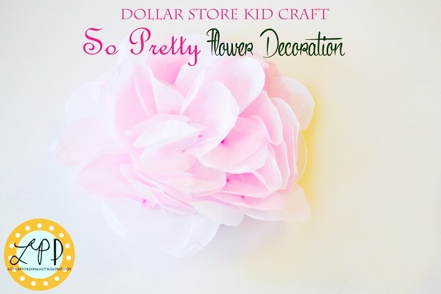 So Pretty Flower Decoration (Dollar Store Kid Craft & DIY)