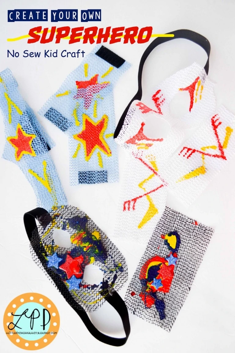Create Your Own Superhero a No Sew Kid Craft