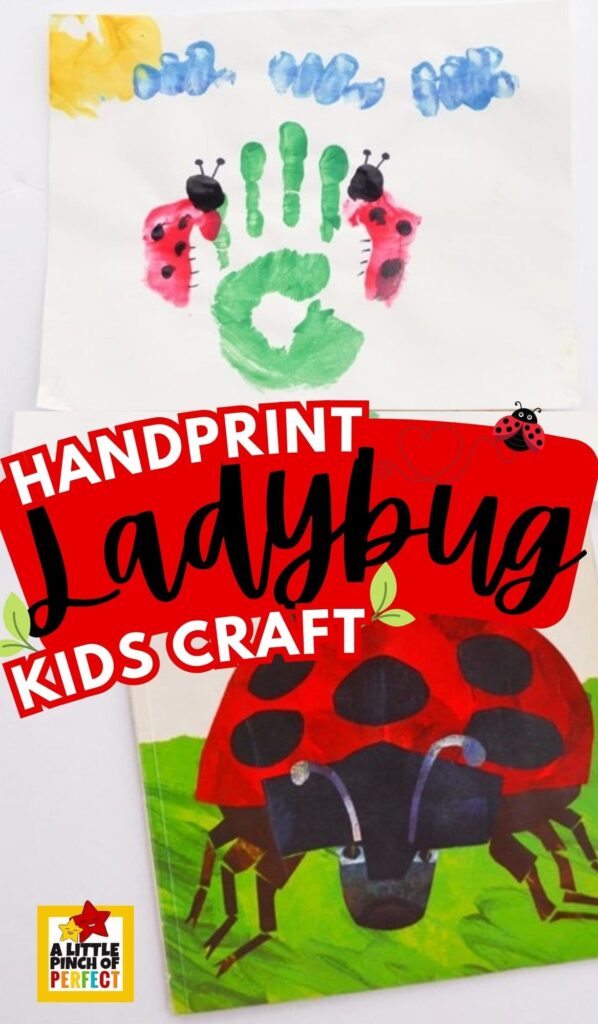 Ladybug Handprint Craft for Kids: A CUTE and EASY handprint craft #kidsactivity #kidscraft #preschool