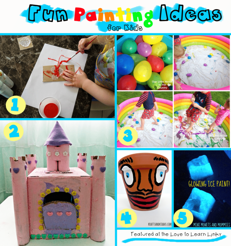Fun Painting Ideas for Kids & the Love to Learn Linky