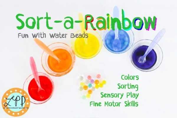 Sort-A-Rainbow Colors & Sensory Activity