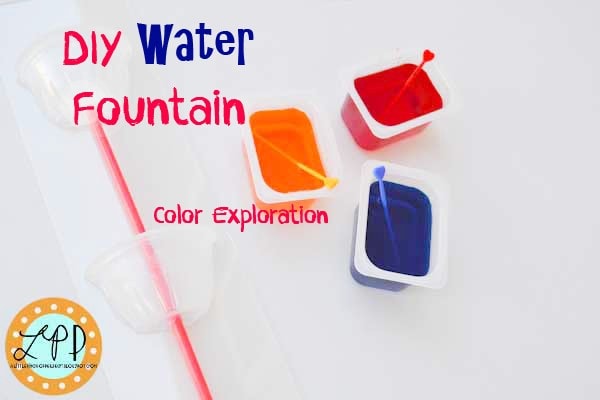 Water Fountain Color Mixing Kid Activity
