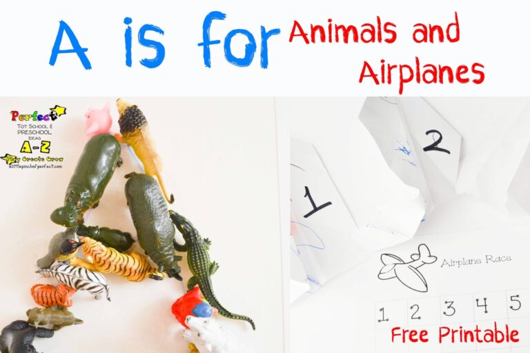 Letter of the Week A-Z Series: A is for Animals & Airplanes