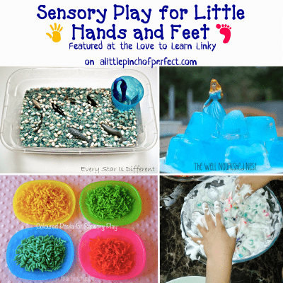 Sensory Play for Little Hands & Feet Featured on the Love to Learn Linky #5