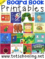 Free Board Book Printables for Toddlers