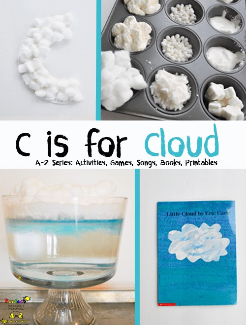 Letter of the Week A-Z Series: C is for Cloud Activities and Crafts 
