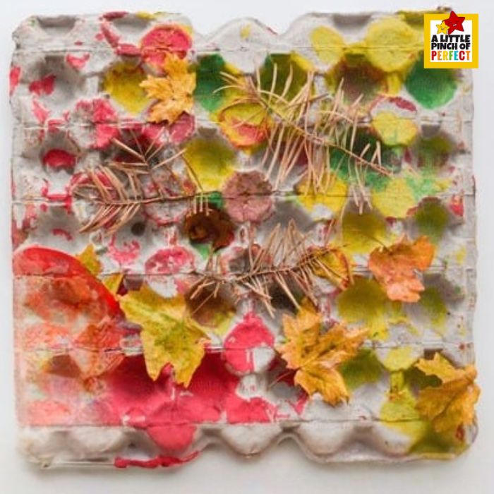 Create a fun, eco-friendly nature collage art project for kids using egg cartons, natural materials, and paint. Perfect for homeschool, classroom, or family craft time!