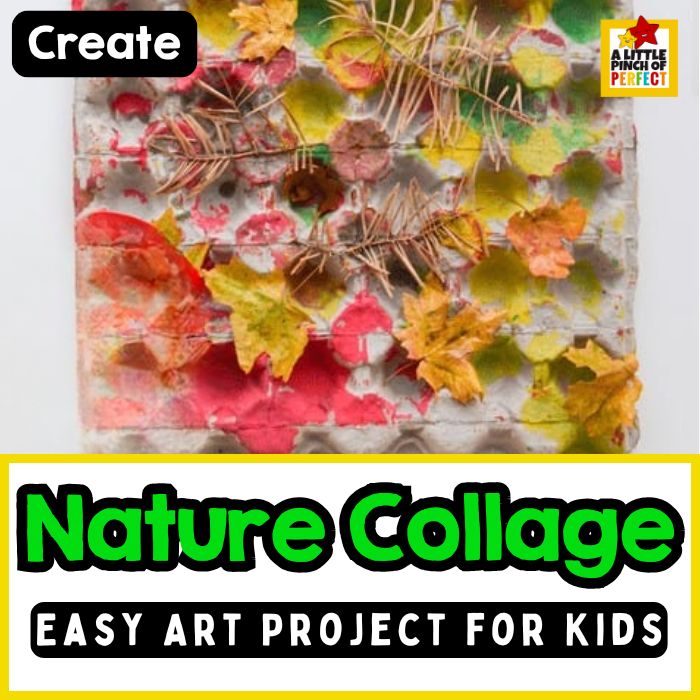 Nature Collage Art for Kids: Egg Carton Craft and Creative Painting Activity