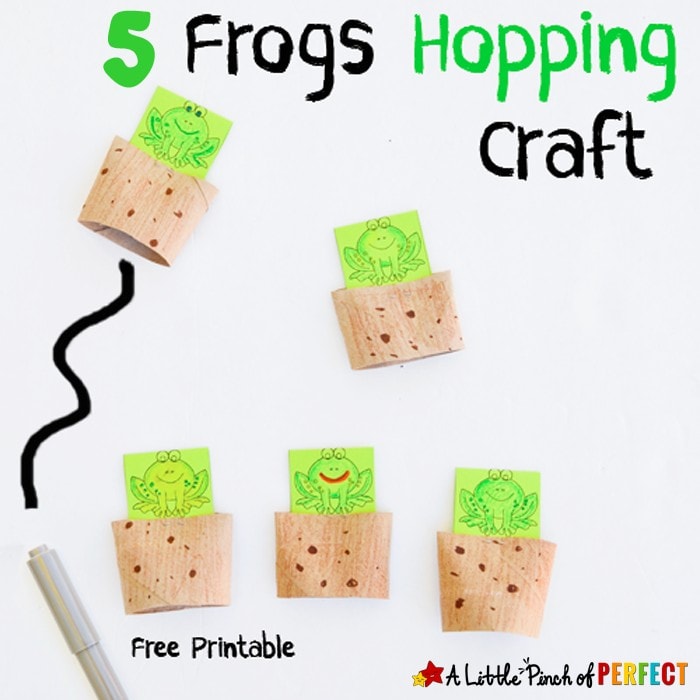 5 Little Speckled Frogs Craft and Activities