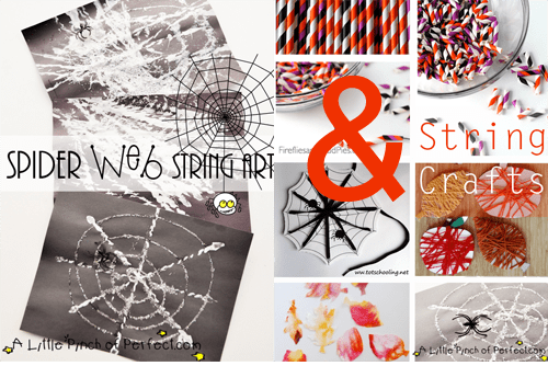 Spider Web String Art & More String Crafts for Kids (Love to Learn Linky #13)