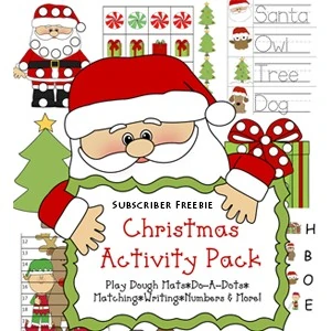 Free Christmas Printable Pack & Learning Activities for Kids