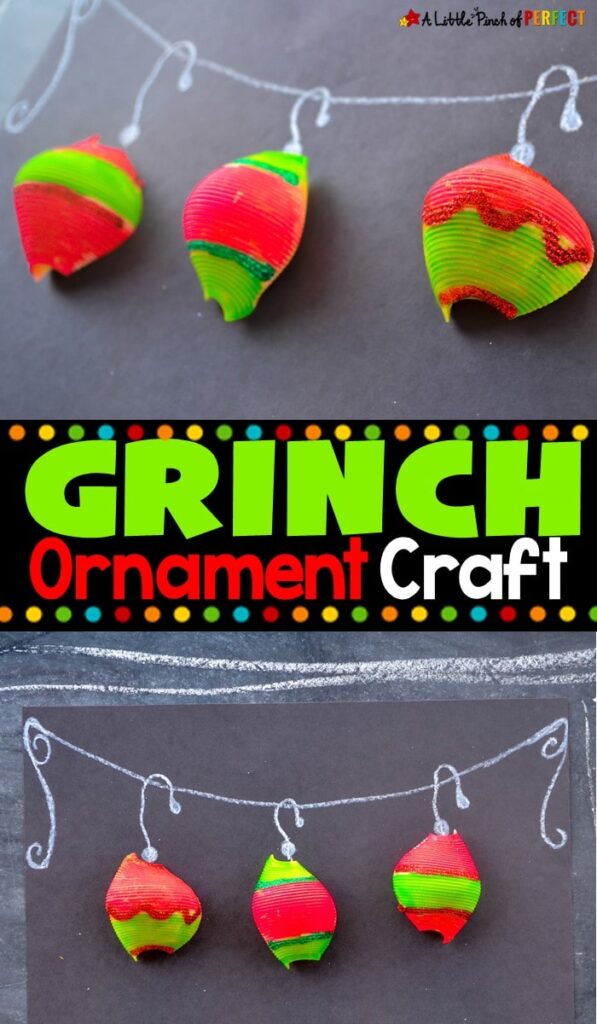 Grinch Christmas Ornament Kids Craft