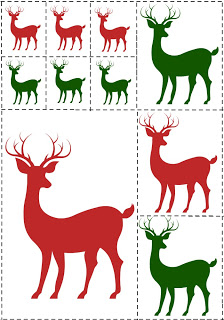 FREE Reindeer Card Printable