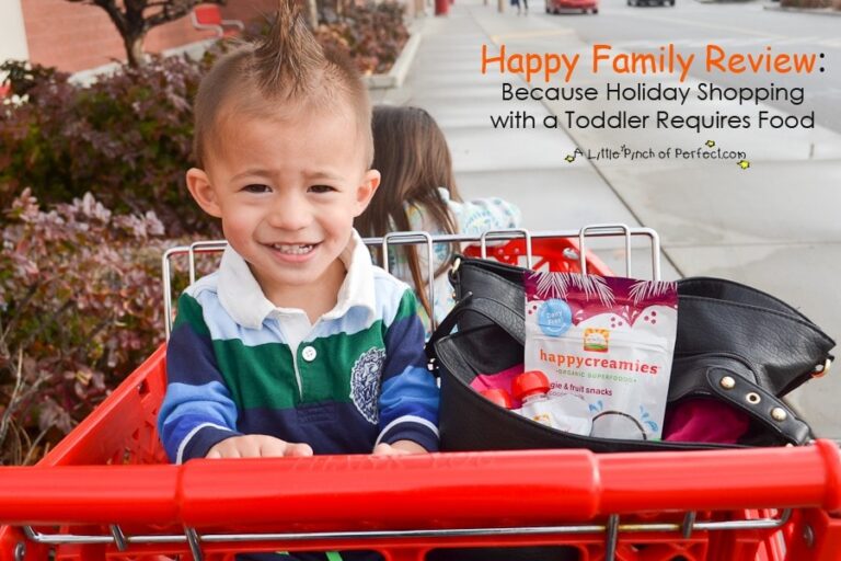 Happy Family Review: Because Holiday Shopping with a Toddler Requires Food