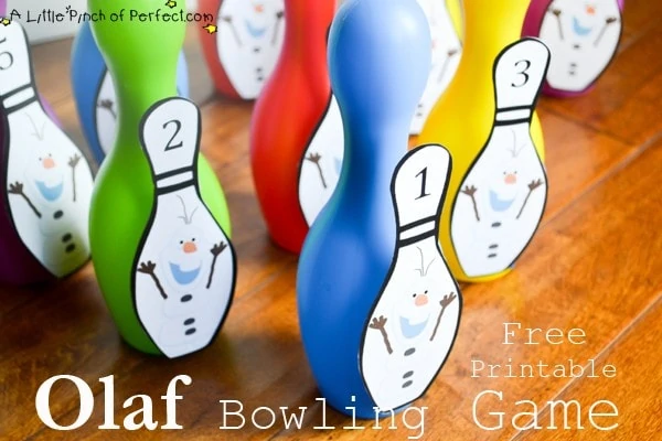 Free Printable: Olaf Bowling Game
