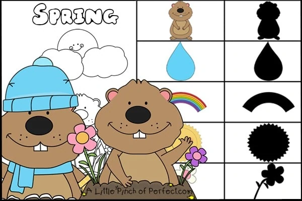 Groundhog Day Free Printables + Coloring Pages