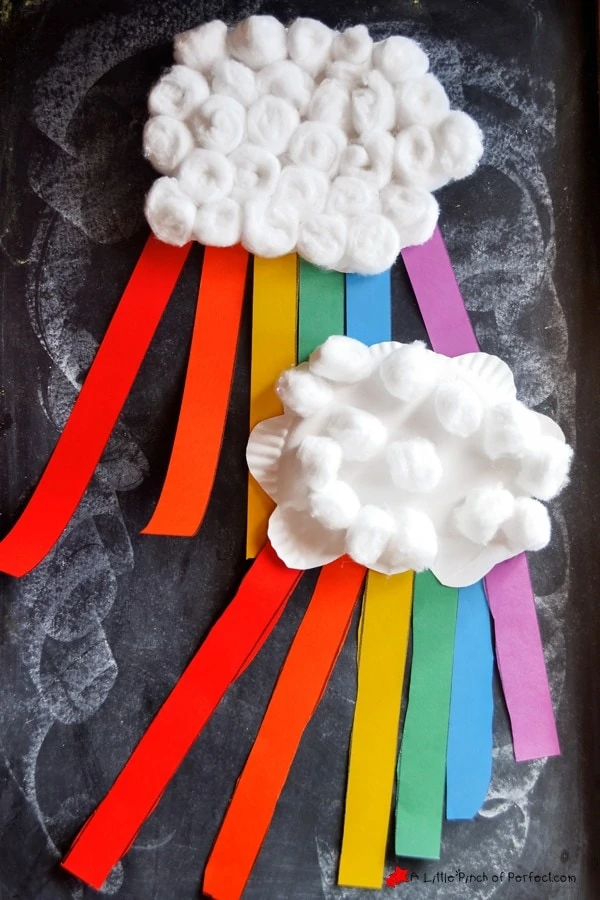 Paper Plate Rainbow Craft to Learn the Colors of the Rainbow: Perfect for spring, weather activities, or St. Patrick's Day