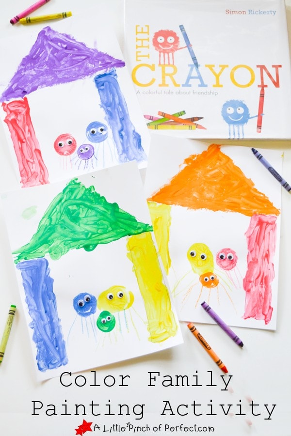 The Crayon Book: Color Family Painting Activity for Kids - A Little ...