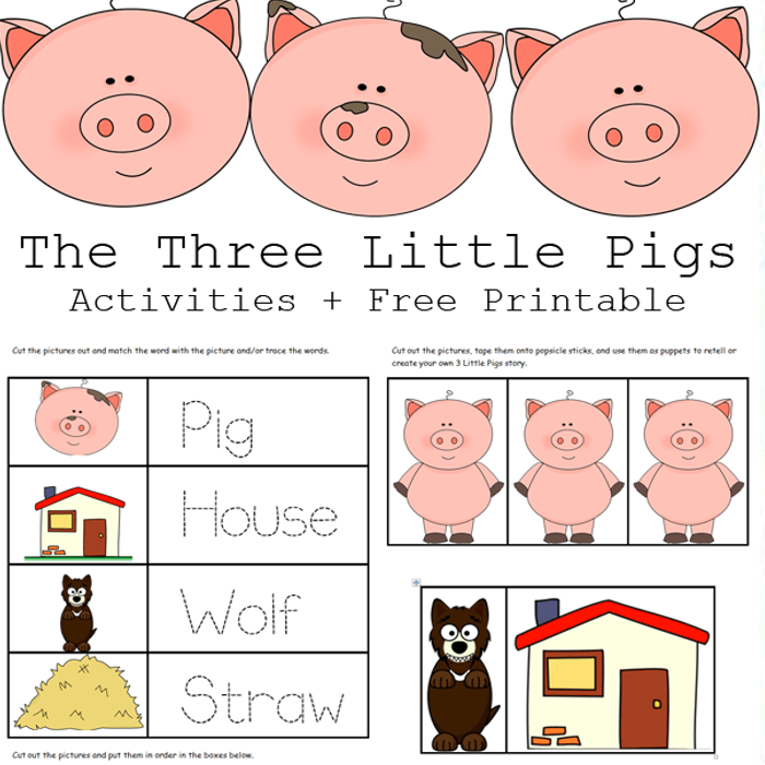 The 3 Little Pigs Activities + Free Printables