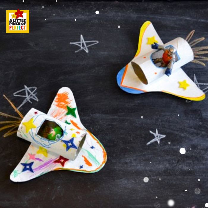 Cardboard Space Shuttle Rocket Craft & Happy Handmade Book Review