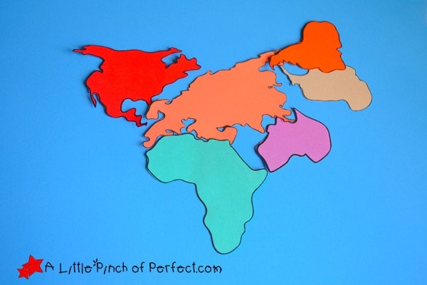 World Map Geography Activities For Kids + Free Printable World Map Continents For Kids