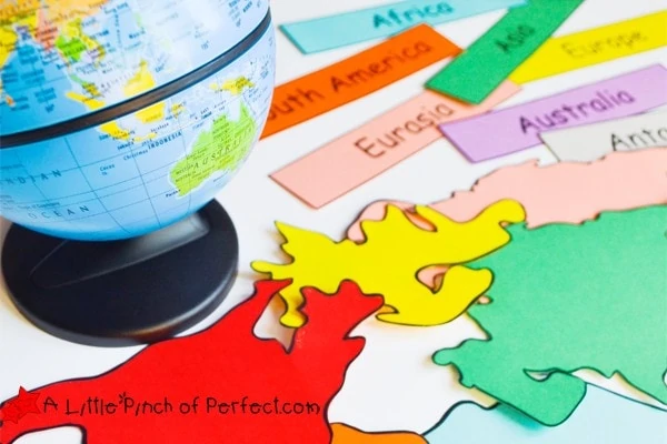 World Map Geography Activities For Kids + Free Printable