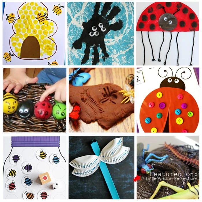 FUN BUG THEMED CRAFTS, ACTIVITIES, & PRINTABLES FOR KIDS