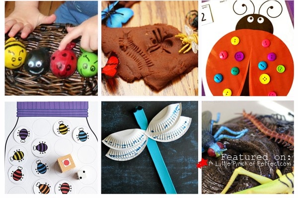 26 Fun Bug Themed Crafts, Activities, and Printables for Kids