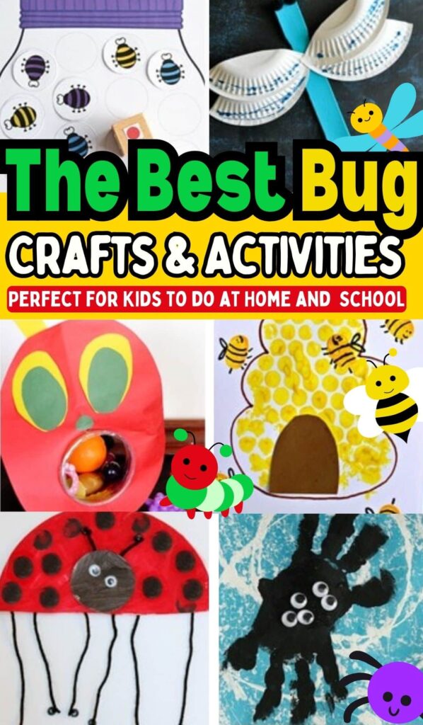 The BEST Bug Crafts and Activities for Kids: Including printables, play and educational ideas that are FUN and EASY! #kidsactivity #crafts 