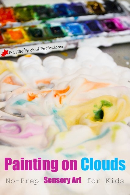 Painting on Clouds: No-Prep Sensory Art Activity for Kids