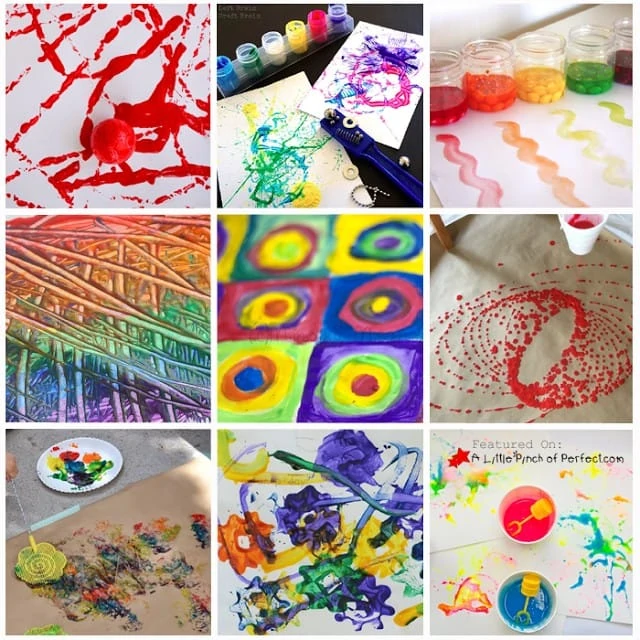 30+ Fun Ways to Paint with Kids (Process Art Ideas)