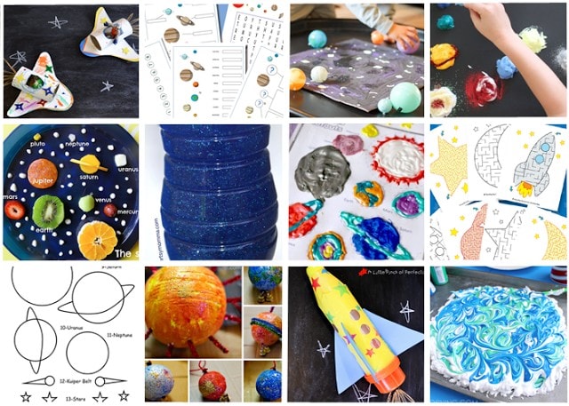 19 Exploring Outer Space Activities, Crafts, and Printables for Kids