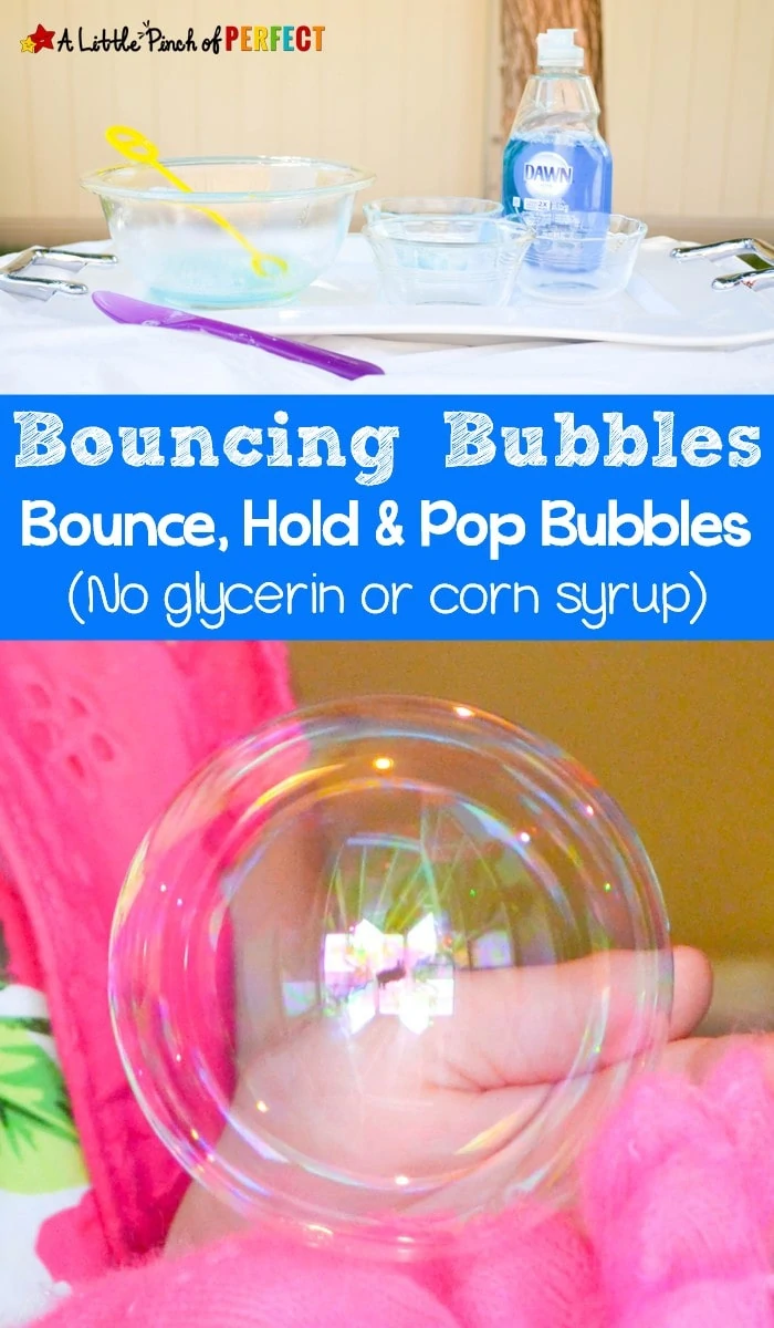 DIY Bouncing Bubbles Recipe A Little Pinch of Perfect 