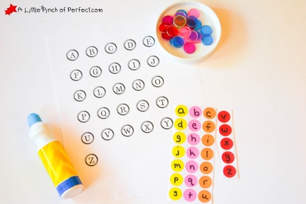 Dot-the-Letters: Printable Activity for Kids