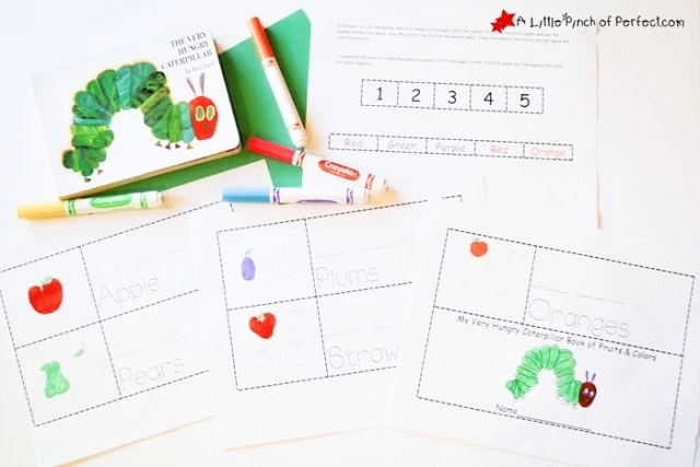 The Very Hungry Caterpillar Printable Color-Write-Read Book