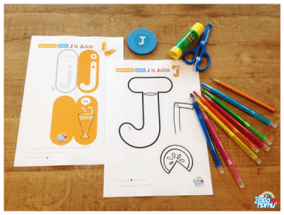 J is Juice Craft and Fun Letter Learning Activities with Badanamu