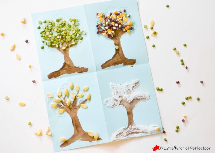 4 Seasons Nature Tree Craft for Kids
