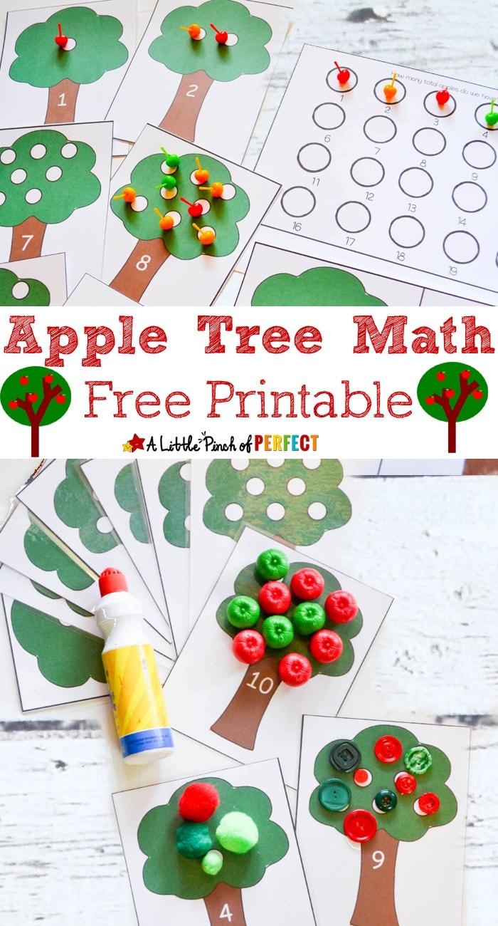 Apple Tree Math Activity and Free Printable