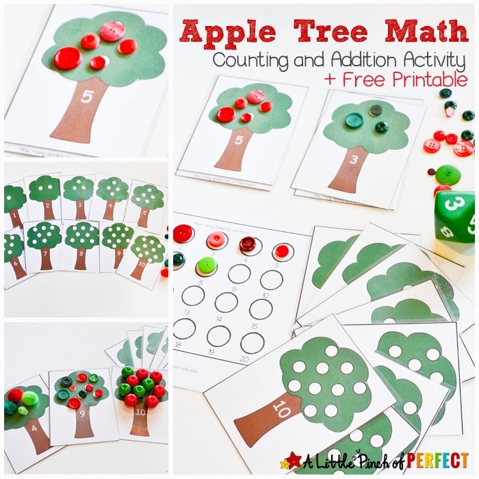 Apple Tree Math Activity and Free Printable