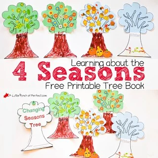Four Seasons Tree Craft Book: Free Printable Kids Activity