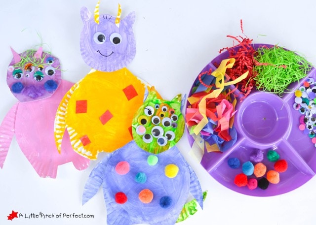 Silly Monster Paper Plate Craft for Kids