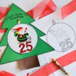 Free Printable Color and Countdown to Christmas Advent Calendar (#coloringpage #adventcalendar #christmas #kidsactivity)