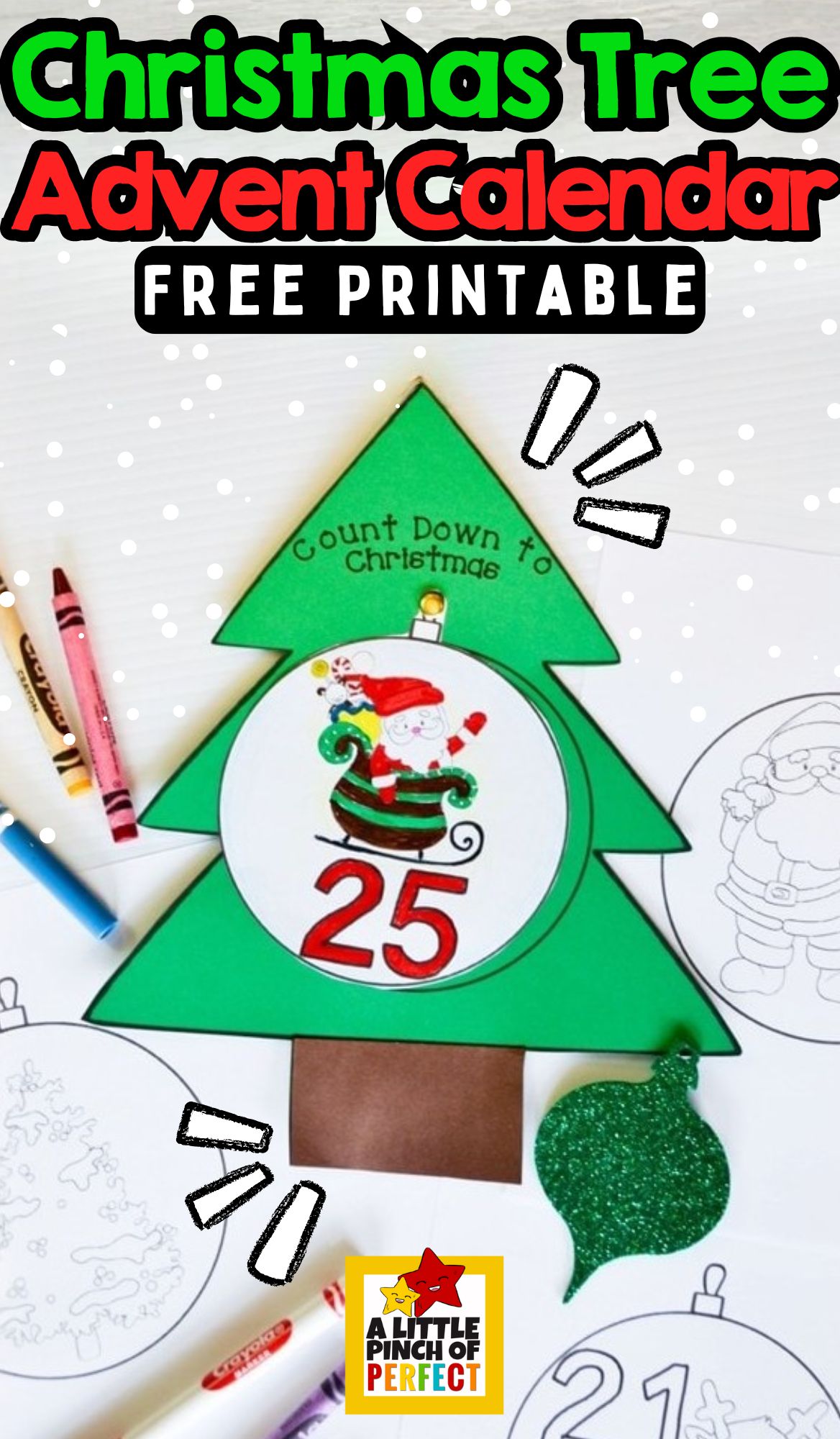 Keep kids busy this holiday season with a fun Christmas countdown craft! This free printable advent calendar lets kids color and hang daily ornaments on a Christmas tree&mdash;perfect for a festive, hands-on holiday activity.
