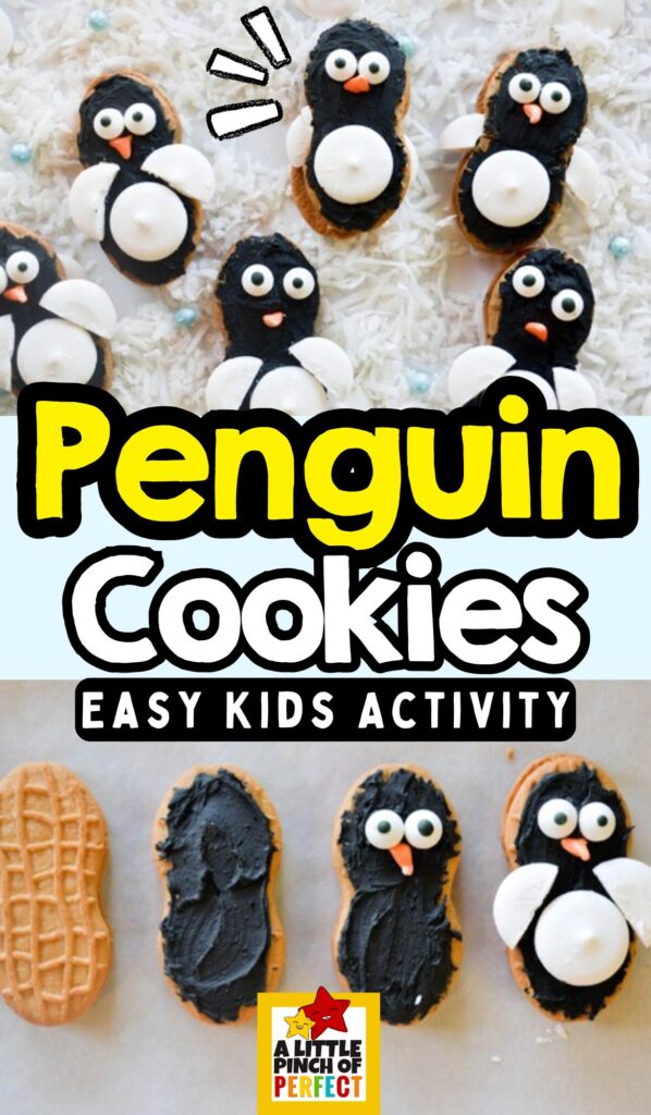 How to Make Penguin Cookies with Kids using Nutter Butters, Fun and easy for kids