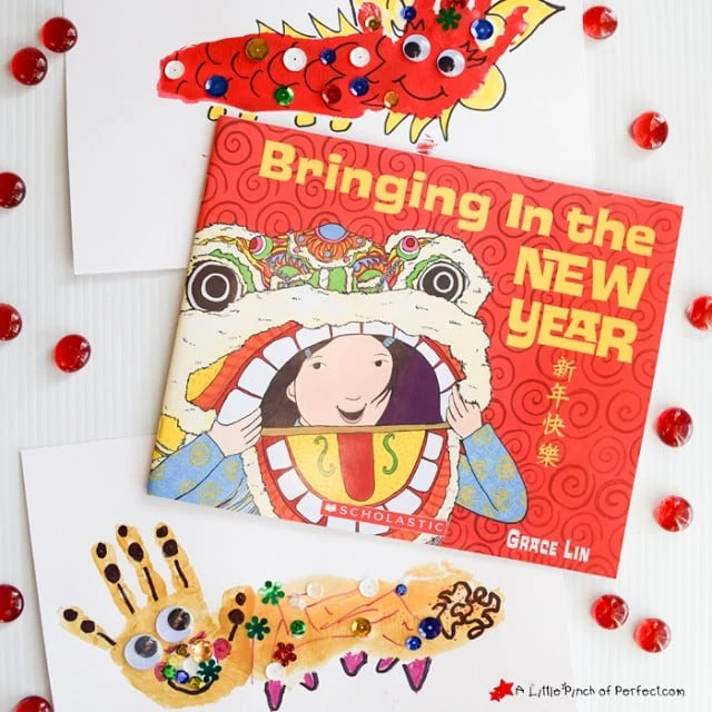 Dragon Handprint Chinese New Year Craft for Kids