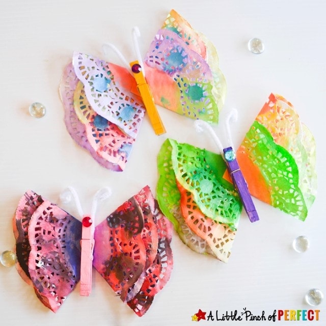 Butterfly Doily Kids Craft