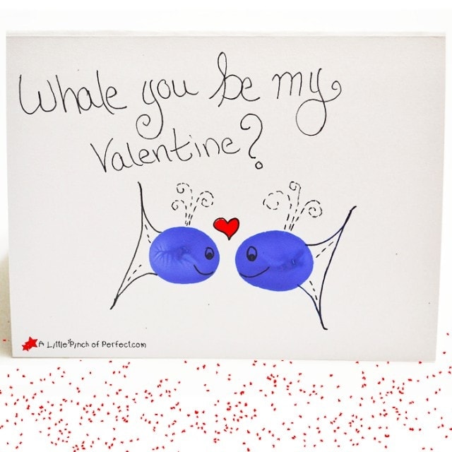 Whale You Be My Valentine? Easy Homemade Card for Kids
